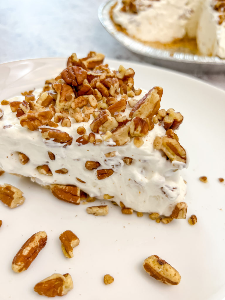 Keto Maple Pecan Cream Pie