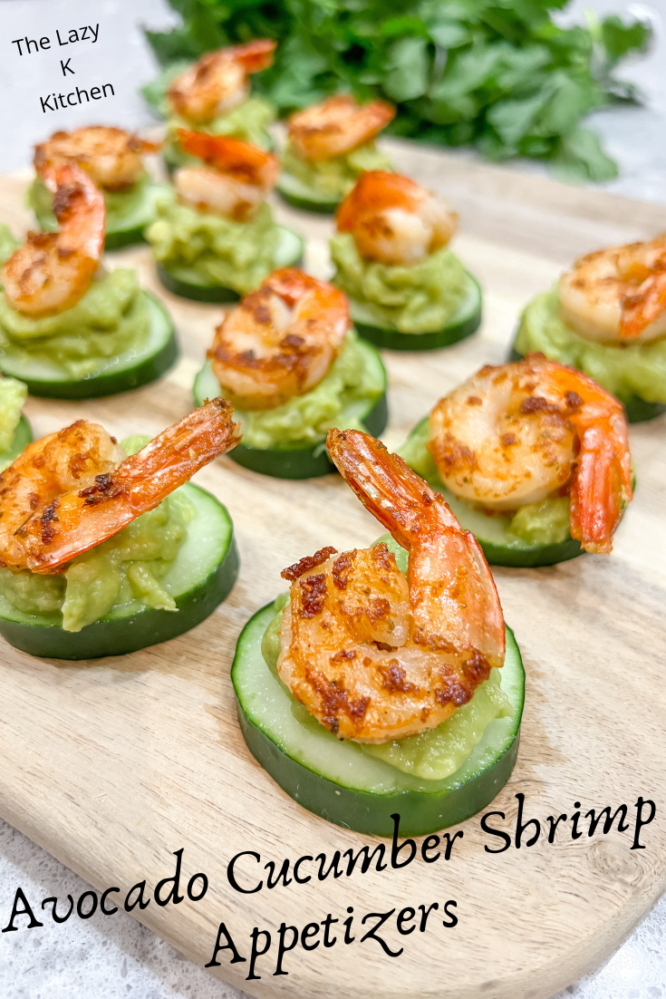 Avocado Cucumber Shrimp:  “Easy Party Appetizers”