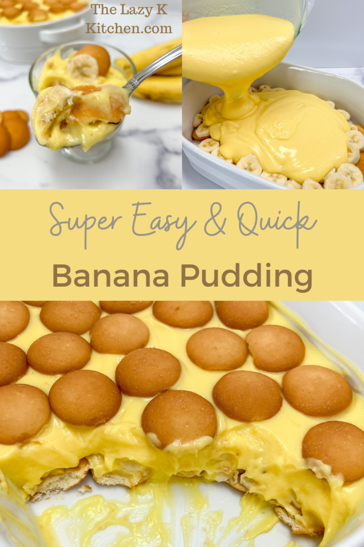 Image showcasing Super Easy Banana Pudding Recipe: Only 4 Ingredients - The Lazy K Kitchen