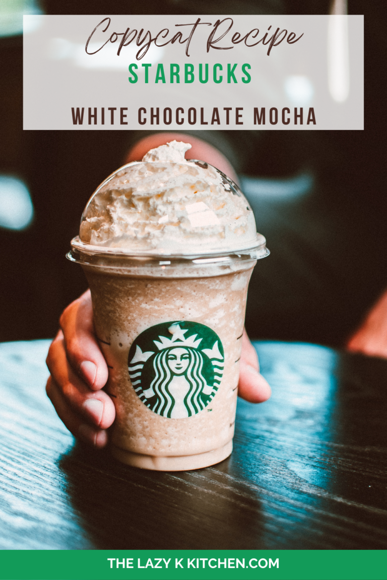 Pinterest pic of copycat recipe Starbucks white chocolate mocha