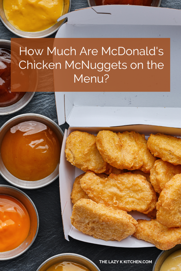 Pinterest pic of 6 piece McNuggets and sauces