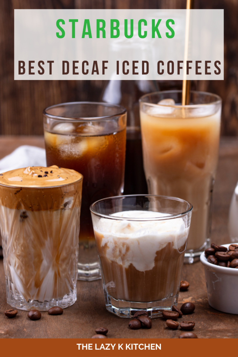 Pinterest pic copycat Starbucks best decaf iced coffees