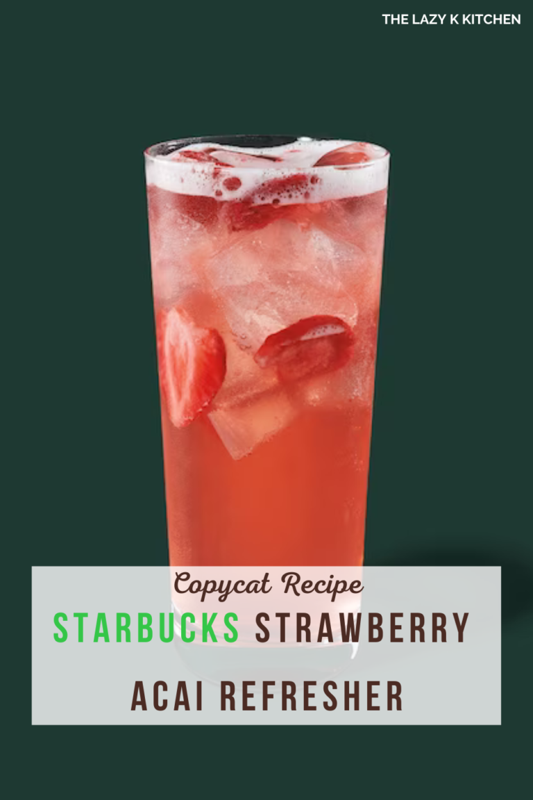 Pinterest pic of a Starbucks strawberry acai refresher
