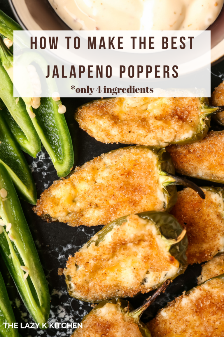 Pinterest pic of stuffed jalapeno peppers and dipping sauce