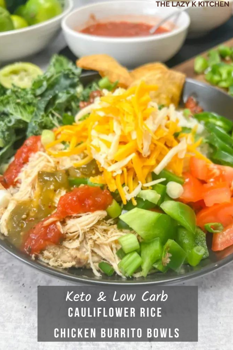 Pinterest pic of chicken burrito bowl