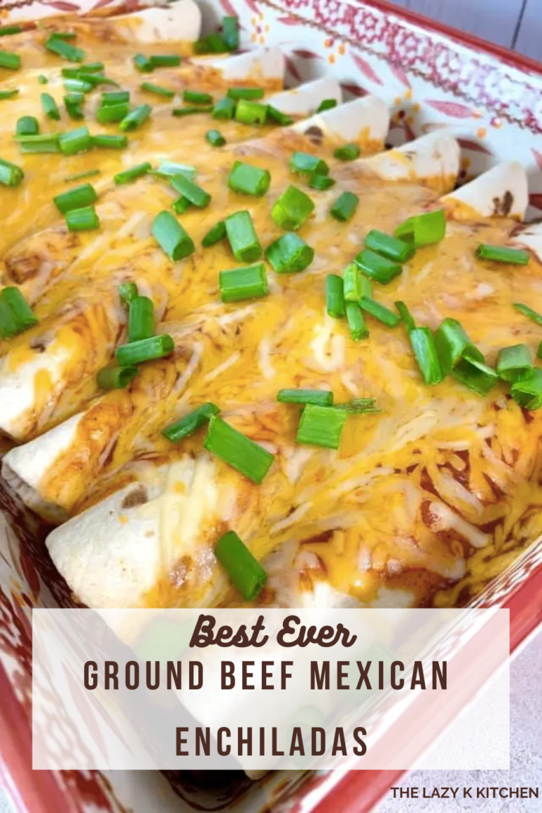 best ever ground beef Mexican enchiladas