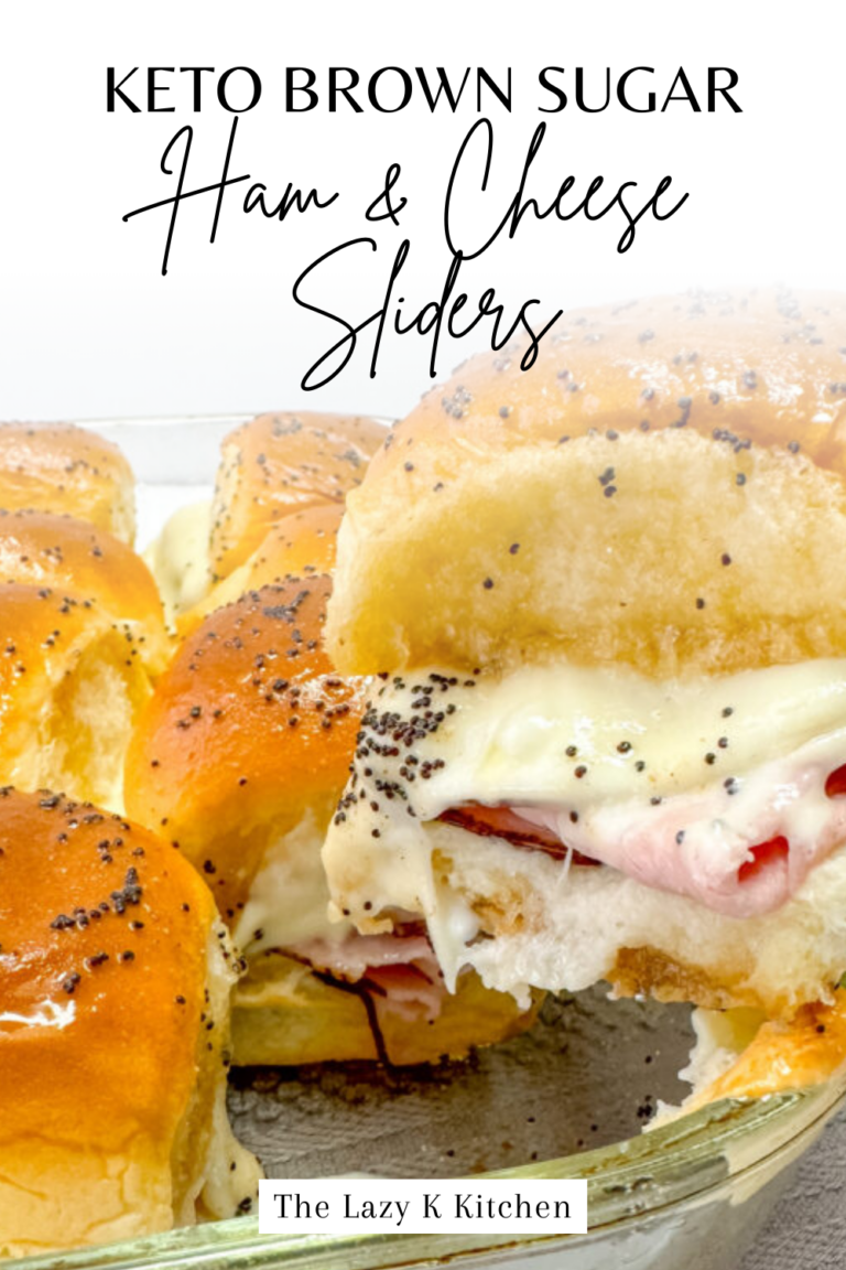 Pinterest pic keto brown sugar ham & cheese slides