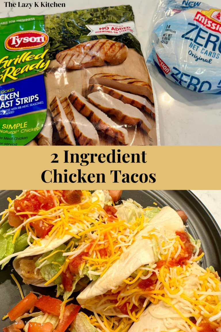 2 Ingredient Chicken Tacos