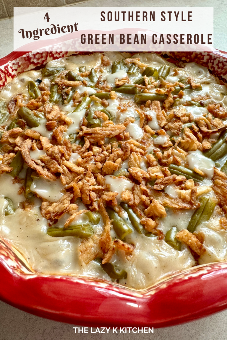 Southern Style Green Bean Casserole with Canned Beans