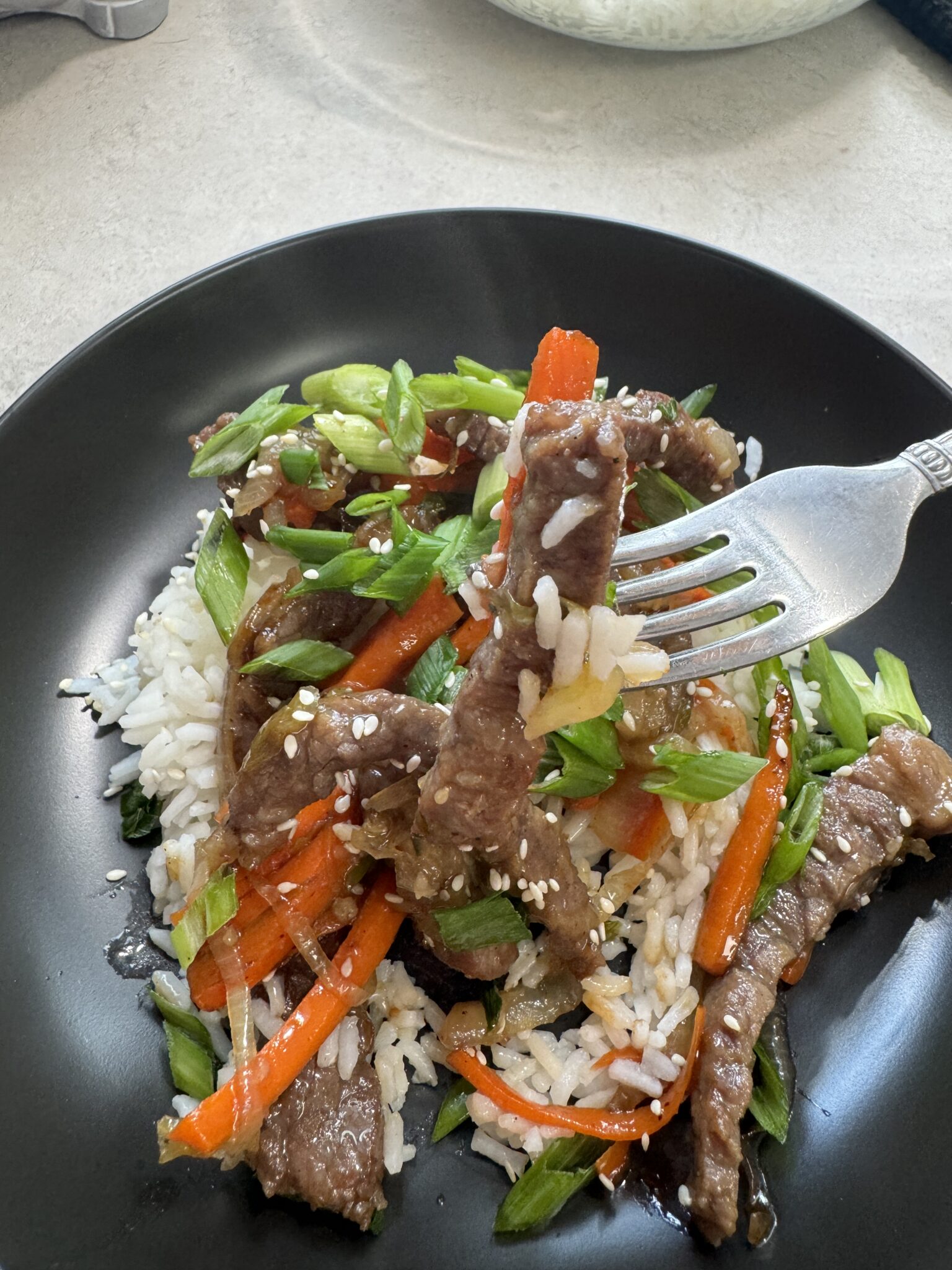 Easy Korean Beef Bulgogi Bowls Recipe with Rice - The Lazy K Kitchen