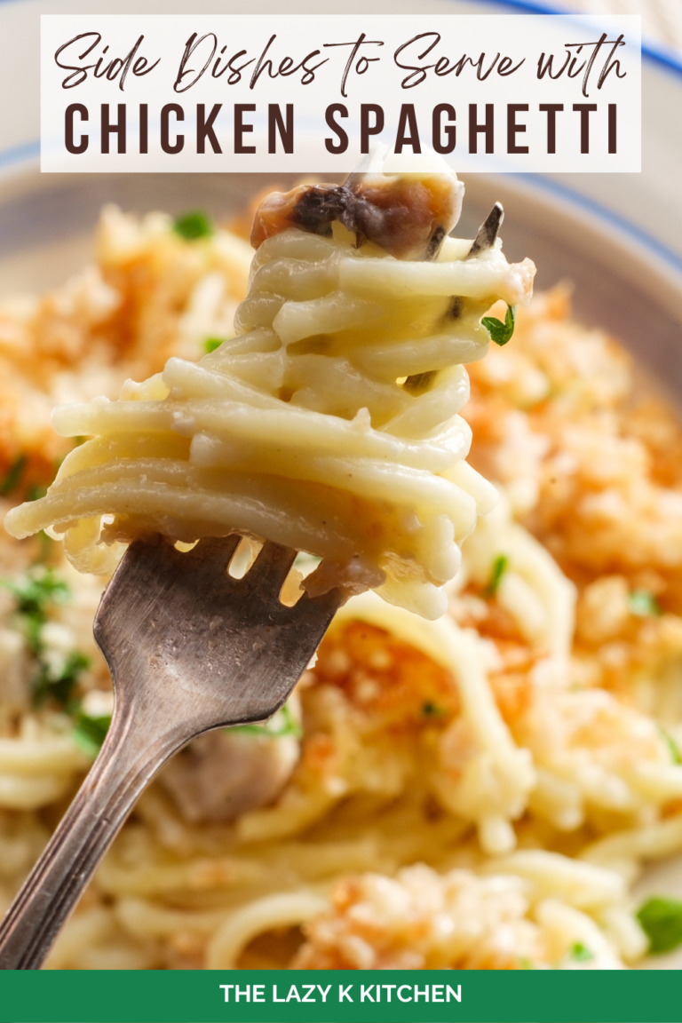 Pinterest pic of side dishes to serve with chicken spaghetti