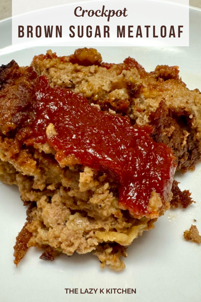 Crockpot Brown Sugar Glazed Meatloaf