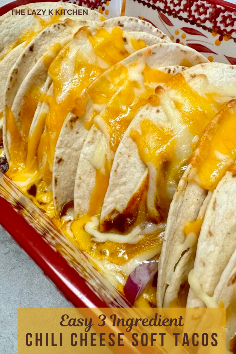 Pinterest pic easy 3 ingredient chili cheese soft tacos