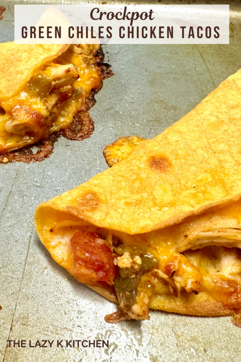 Crockpot Green Chiles Chicken Tacos