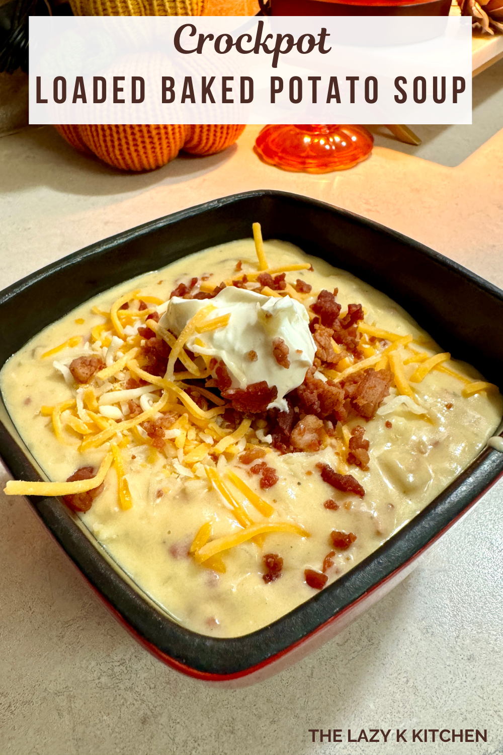Pinterest Pic Crockpot Loaded Baked Potato Soup