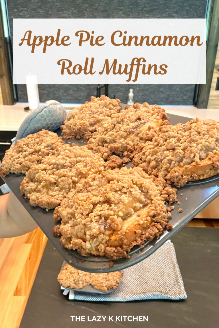 Pinterest pic apple pie cinnamon roll muffins