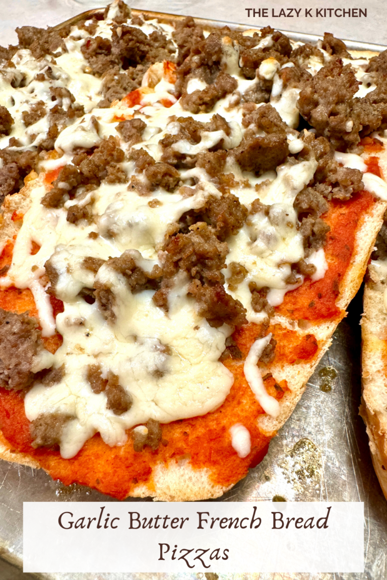 Pinterest Garlic Butter French Bread Pizzas