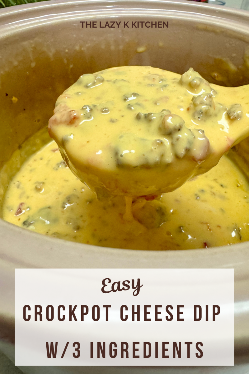 Easy Crockpot Cheese Dip With 3 Ingredients The Lazy K Kitchen