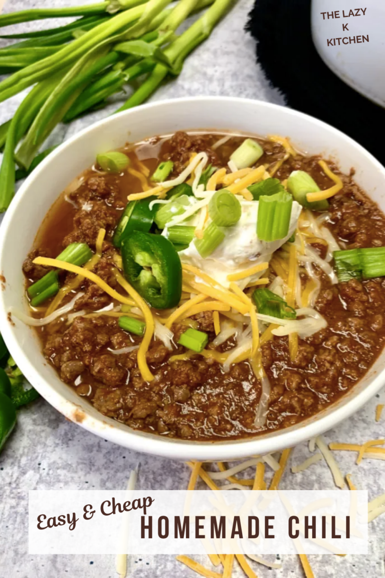 Pinterest pic easy & cheap homemade chili