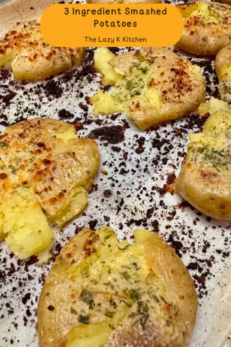 3 Ingredient Smashed Potatoes