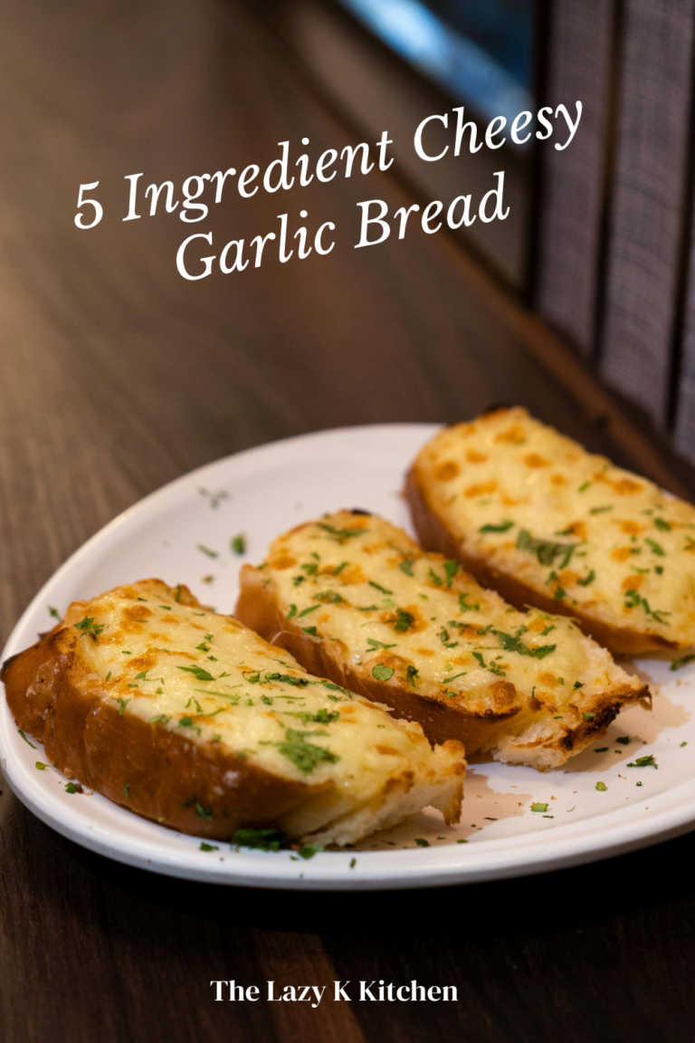 5 Ingredient Cheesy Garlic Bread