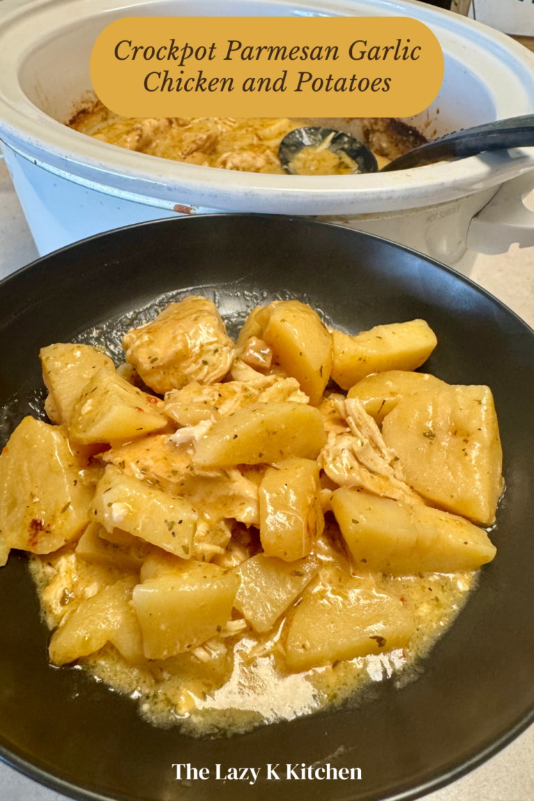 Crockpot Parmesan Garlic Chicken and Potatoes