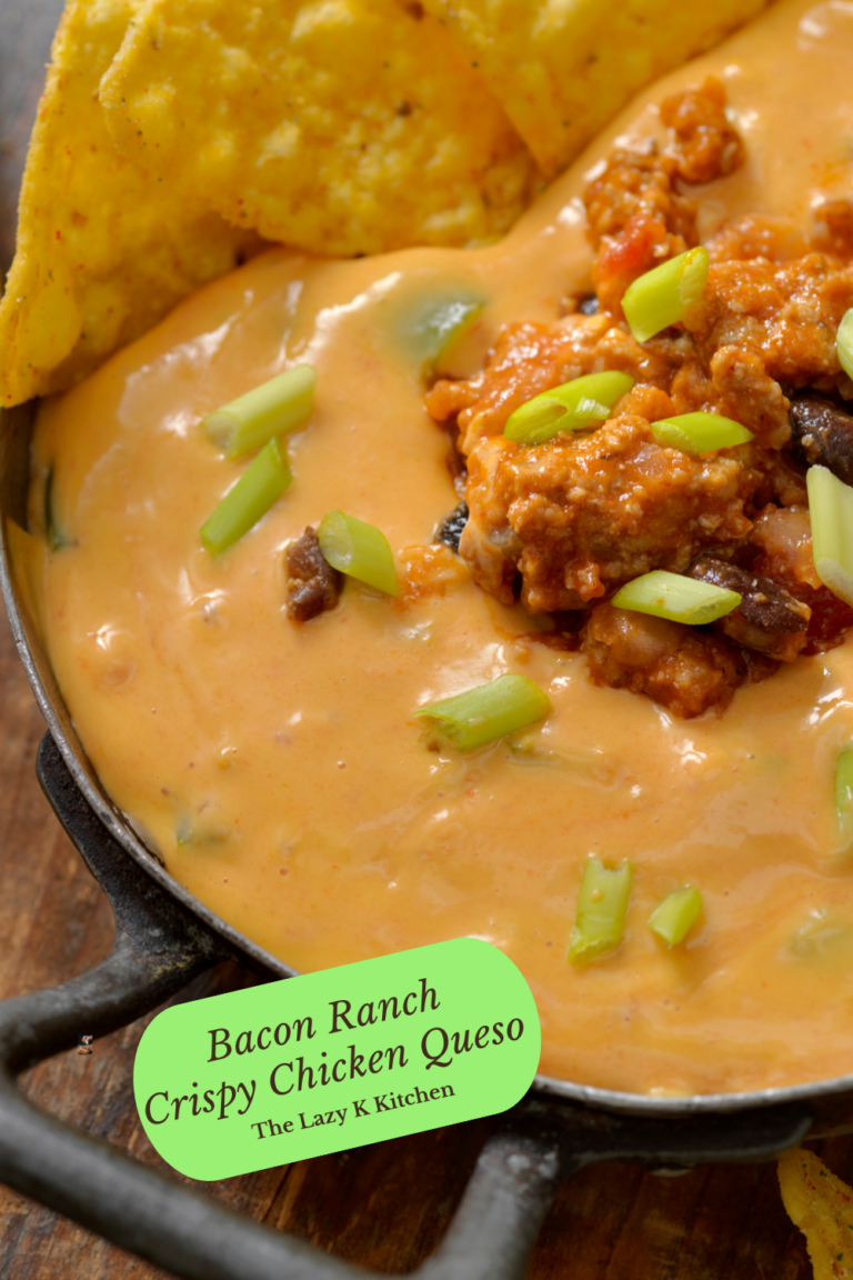 Bacon Ranch Crispy Chicken Queso