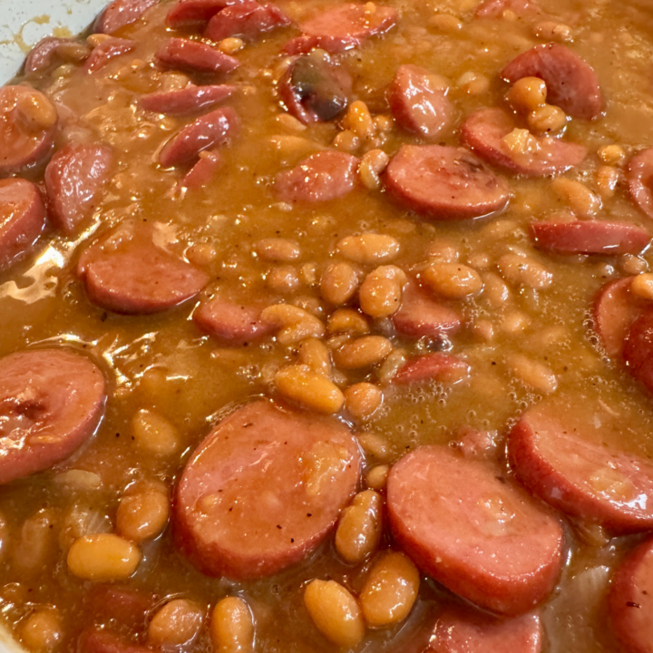 Easy Smoked Sausage Cowboy Beans