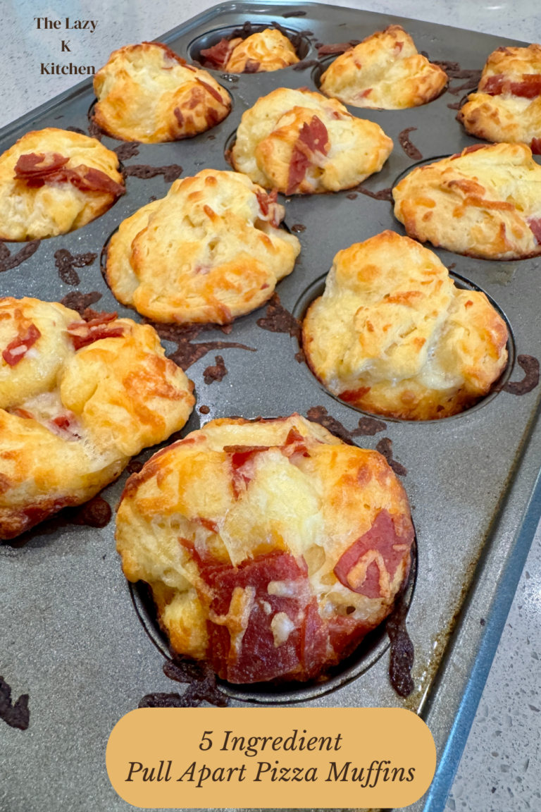 5 Ingredient Pull Apart Pizza Muffins