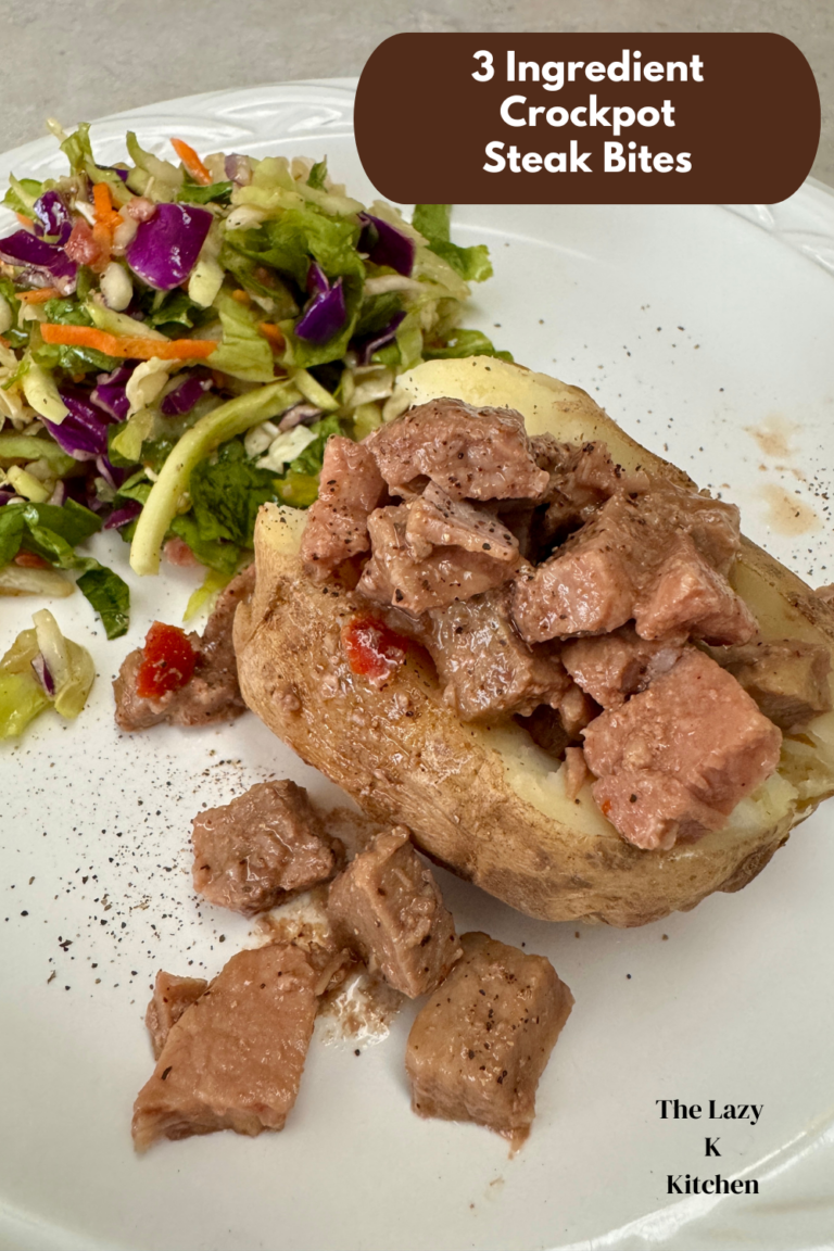 3 Ingredient Crockpot Steak Bites