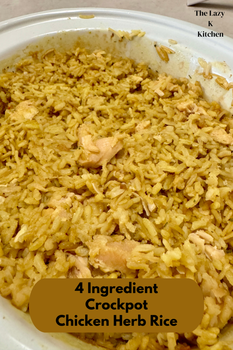 4 Ingredient Crockpot Chicken Herb Rice