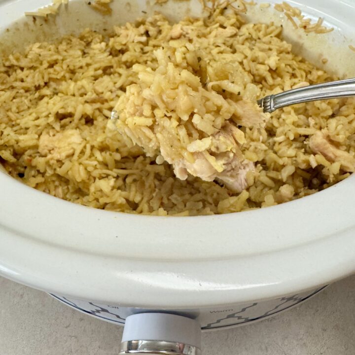 4 Ingredient Crockpot Chicken Herb Rice