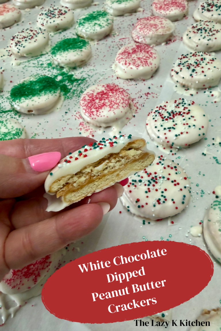 White Chocolate Dipped Peanut Butter Crackers