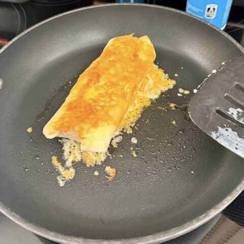3 Ingredient Crunchy Cheesy Chicken Burrito