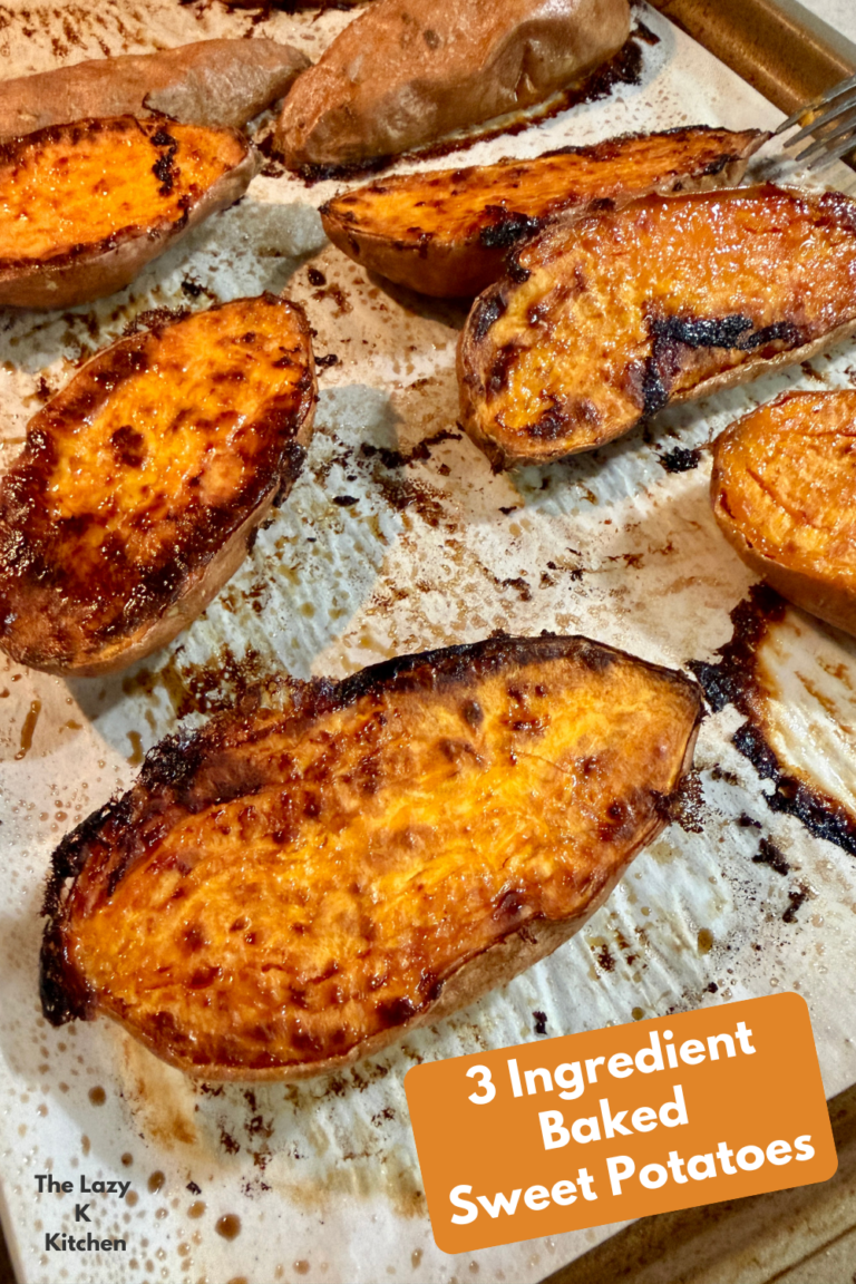 3 Ingredient Baked Sweet Potatoes