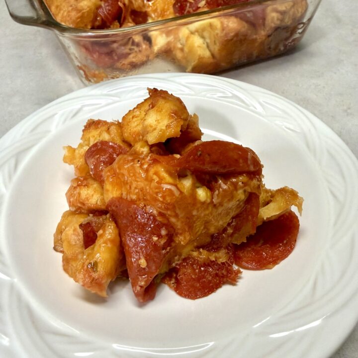 4 Ingredient Bubble Pizza Biscuit Bake