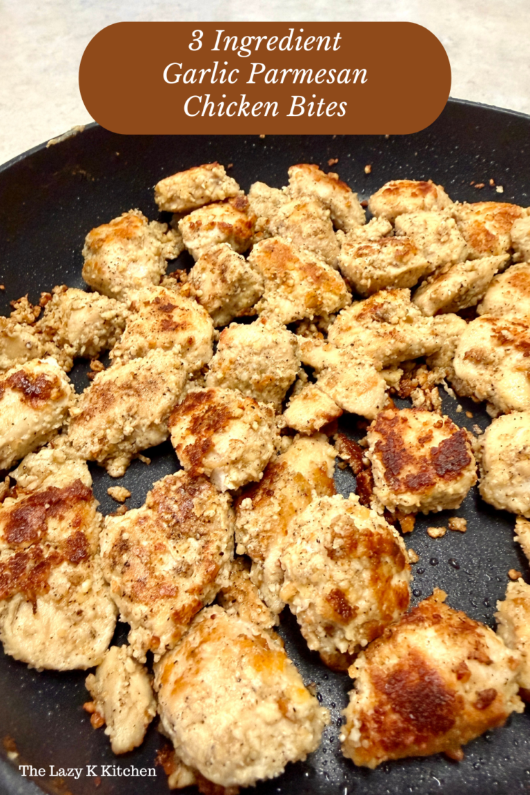 3 Ingredient Garlic Parmesan Chicken Bites