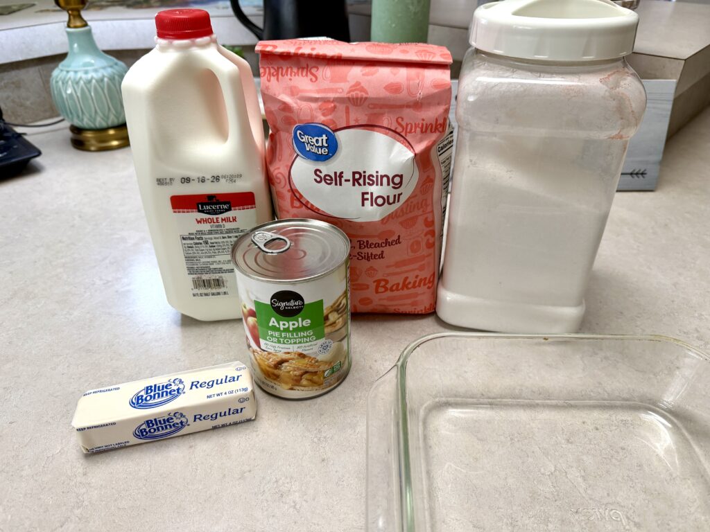 ingredients for a cobbler