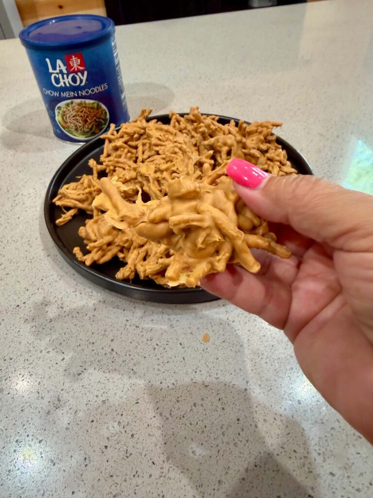 haystack cookies in a hand