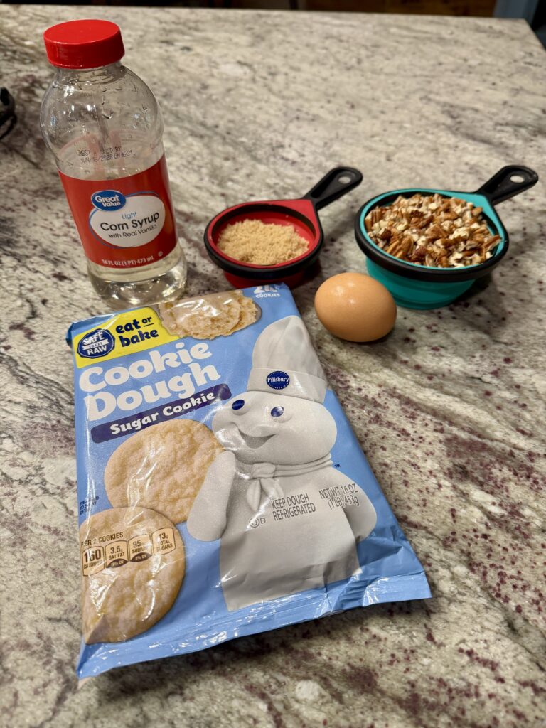 ingredients for mini pecan pies