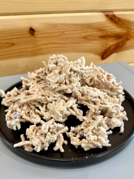 white chocolate haystack cookies